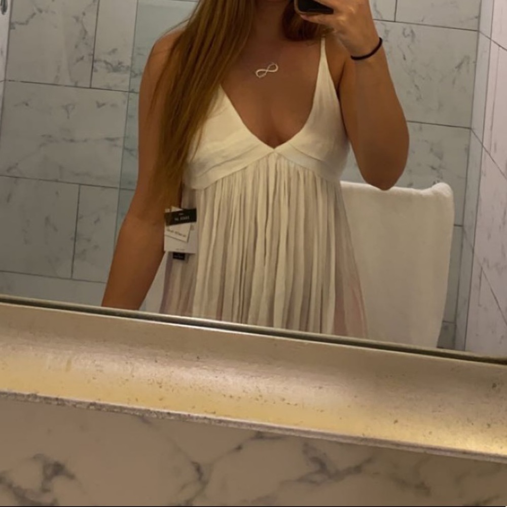 White flowy dress